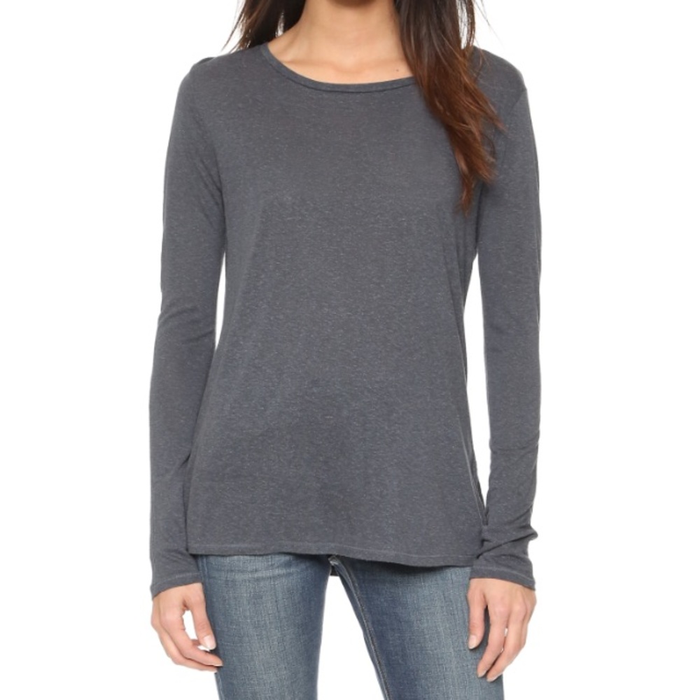 Rag & Bone Concert Tee Long Sleeves Gray S